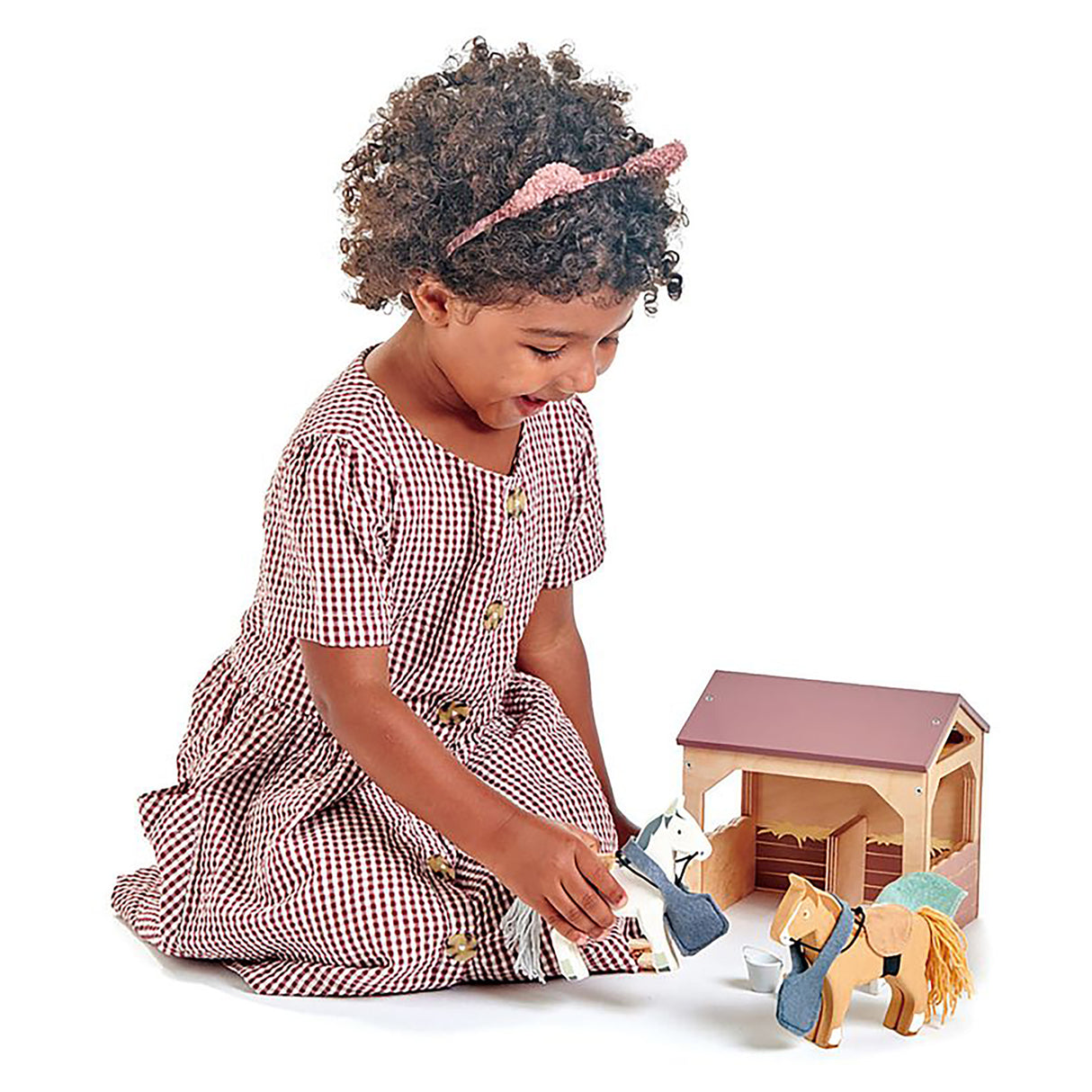 Tender Leaf Wooden Toy The Horse Stables