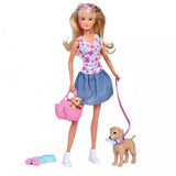 Steffi Love Puppy Walk Doll Set