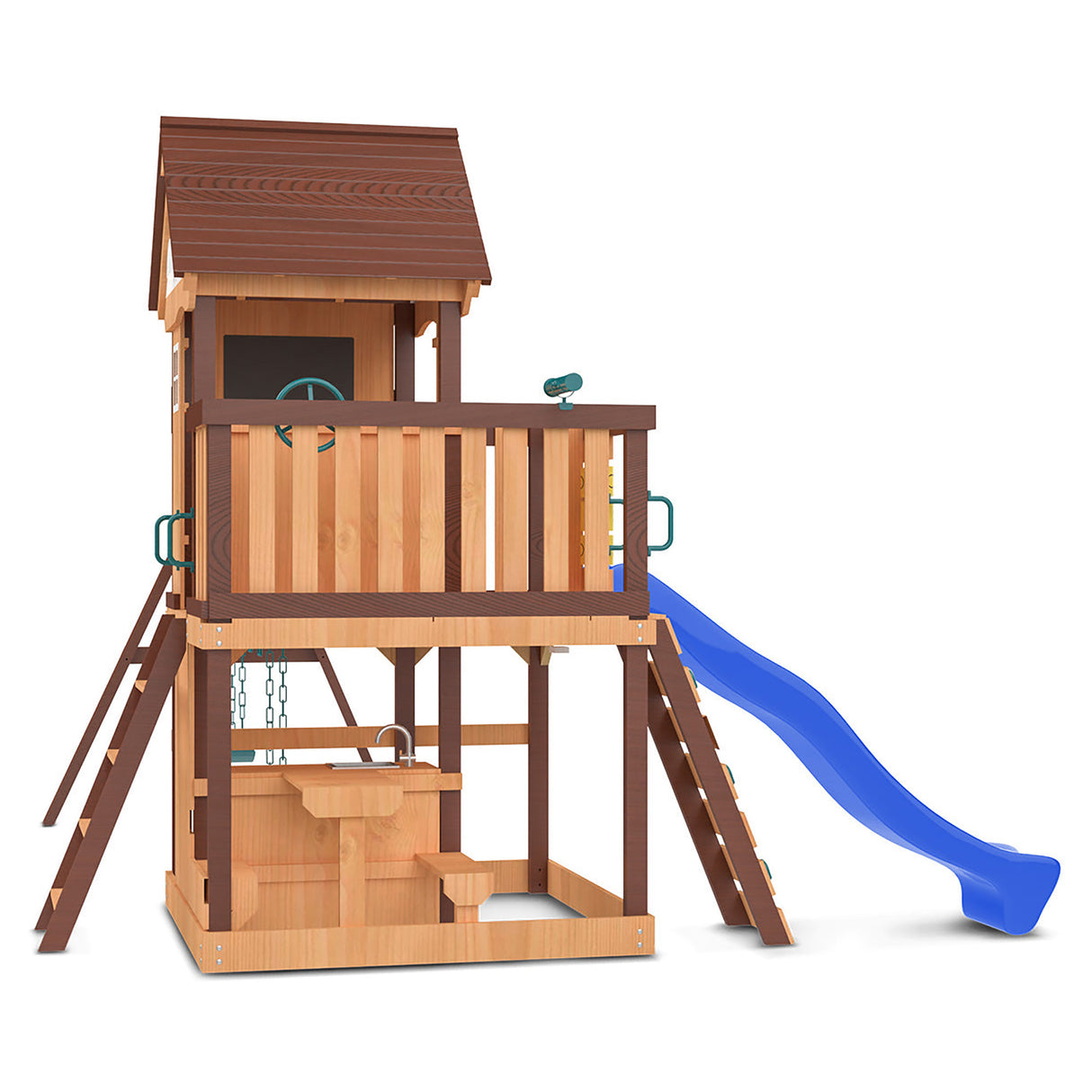 Lifespan Kids Coventry Play Centre Set with 2.2m Blue Slide