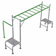 Lifespan Kids Junior Jungle Monkey Bar Module Playground Equipment Set