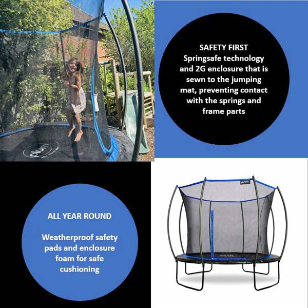 Plum 8ft Deluxe Trampoline PVC with Tent