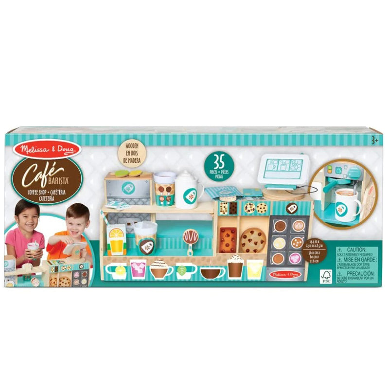 Melissa & Doug Cafe Barista Coffee Shop Playset