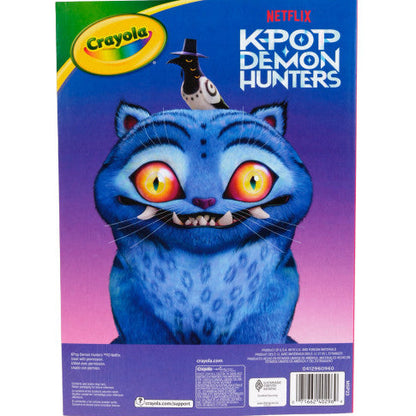 Crayola 96 Page Coloring Book K-Pop Demon Hunters