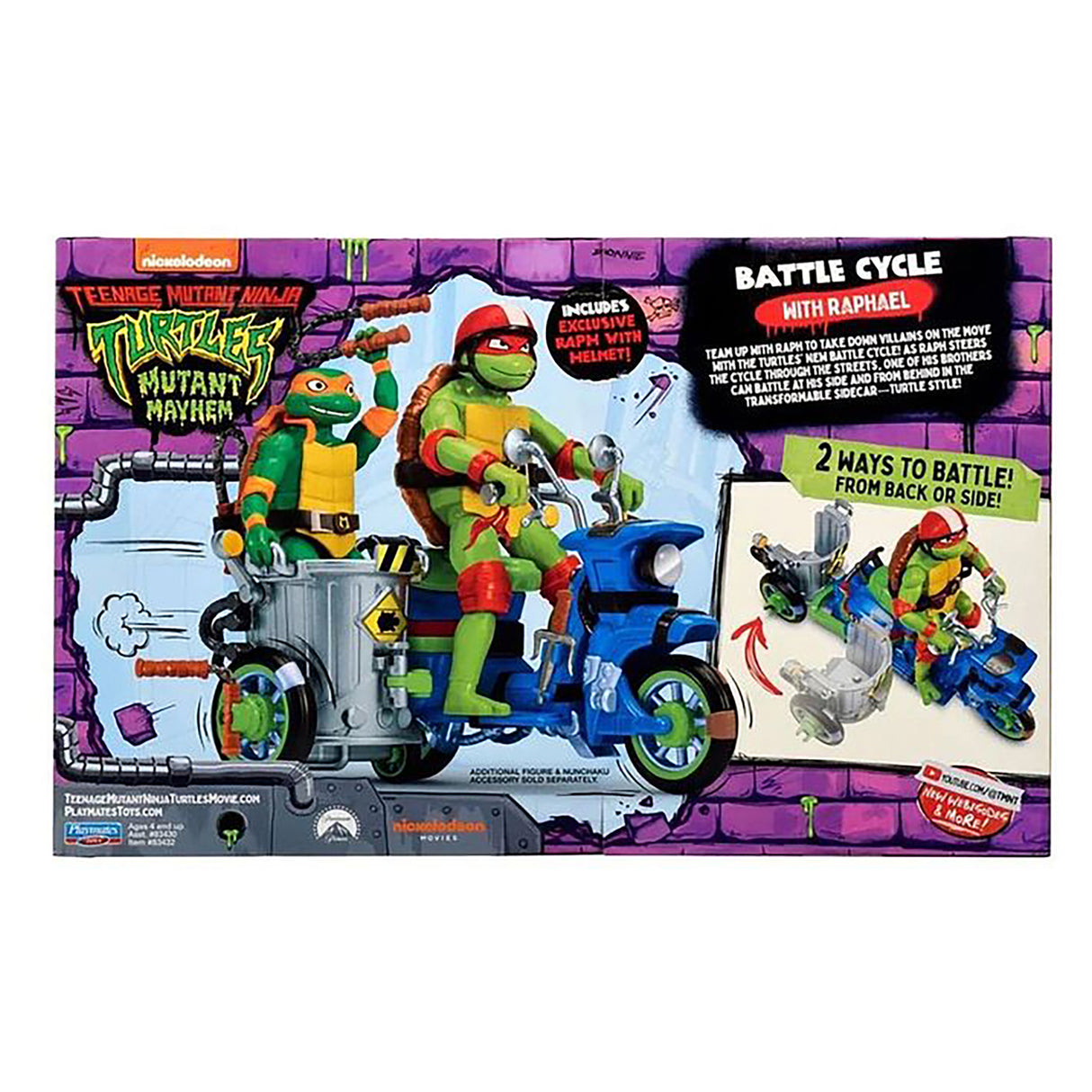 Teenage Mutant Ninja Turtles Movie Vehicle with Figure - Raphael