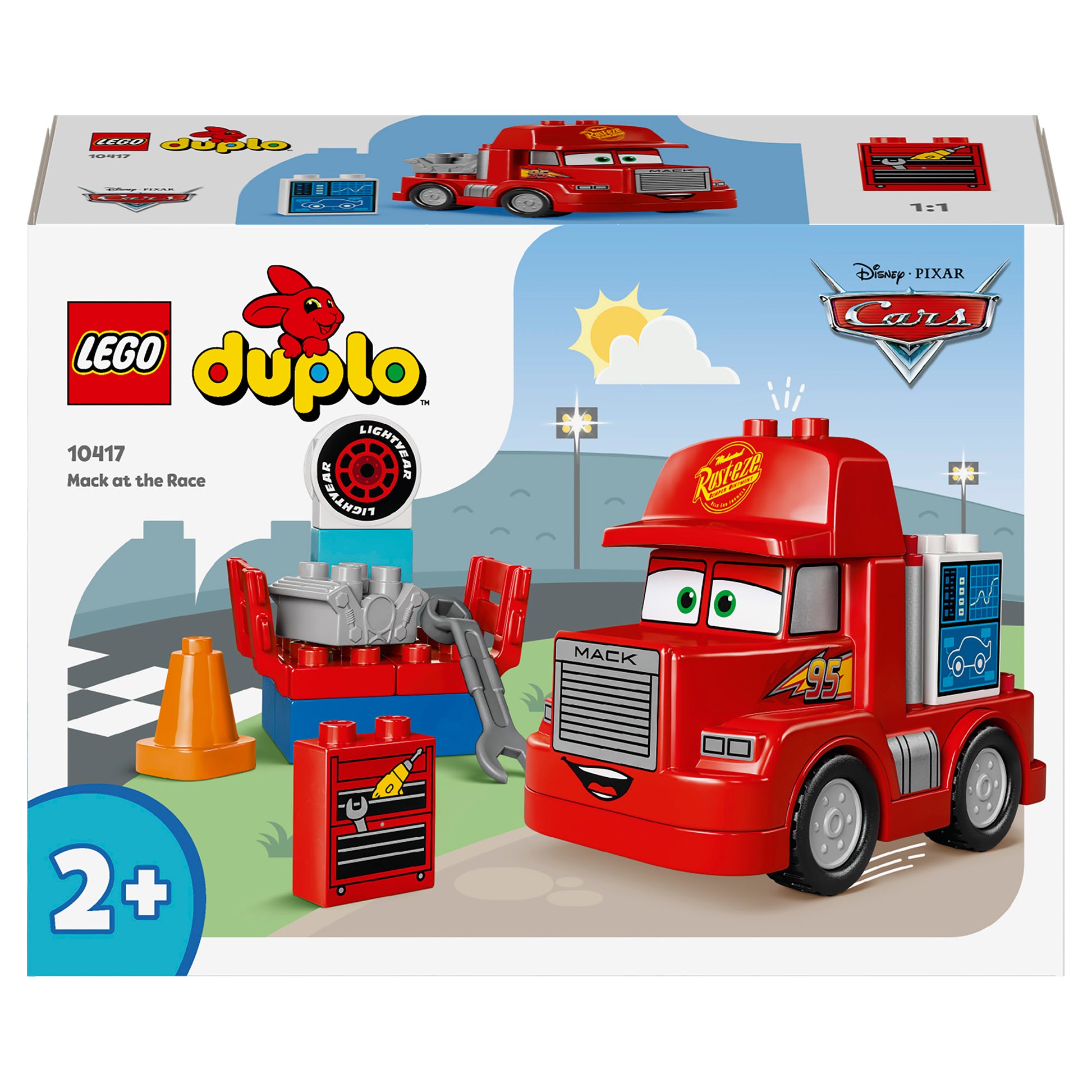 LEGO Duplo Mack At The Race 10417, (14-Pieces)