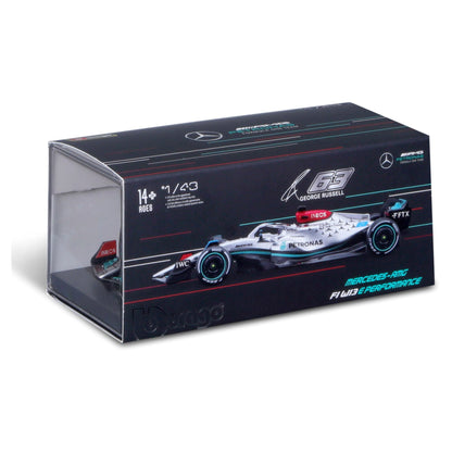Bburago 1:43 2022 F-1 Mercedes AMG W13 Russell with Driver