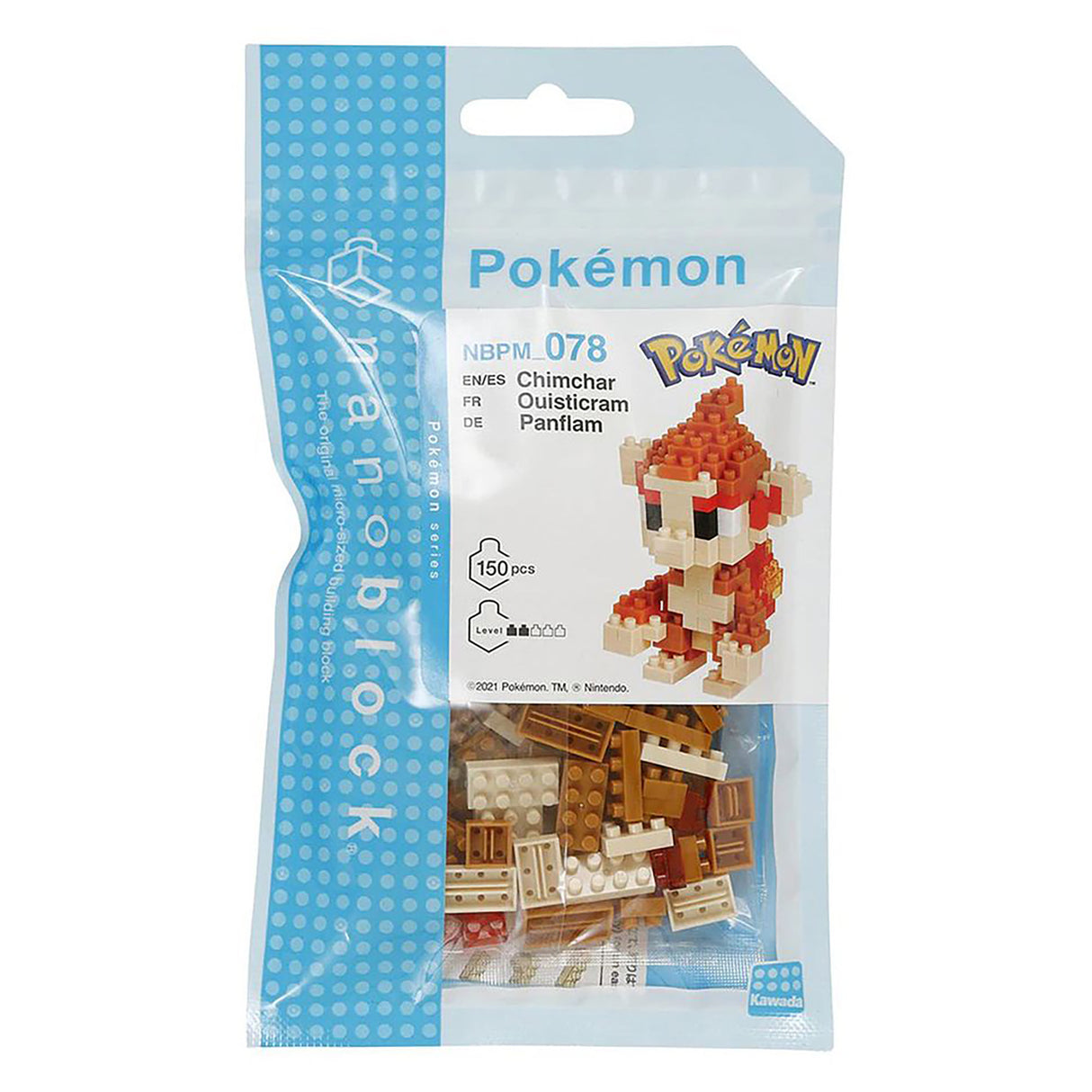nanoblock Pokemon - Chimchar (150 pieces)
