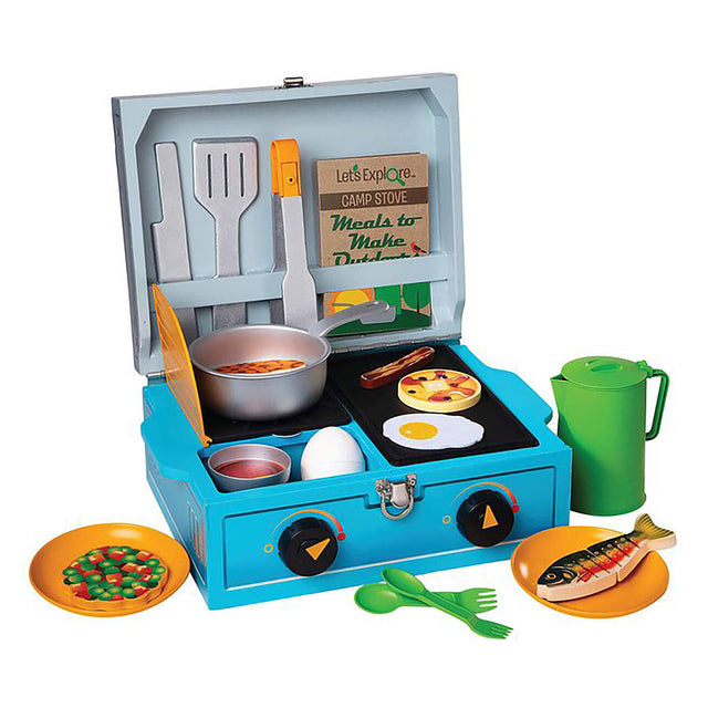 Melissa & Doug Let's Explore - Wooden Camp Stove Play Set