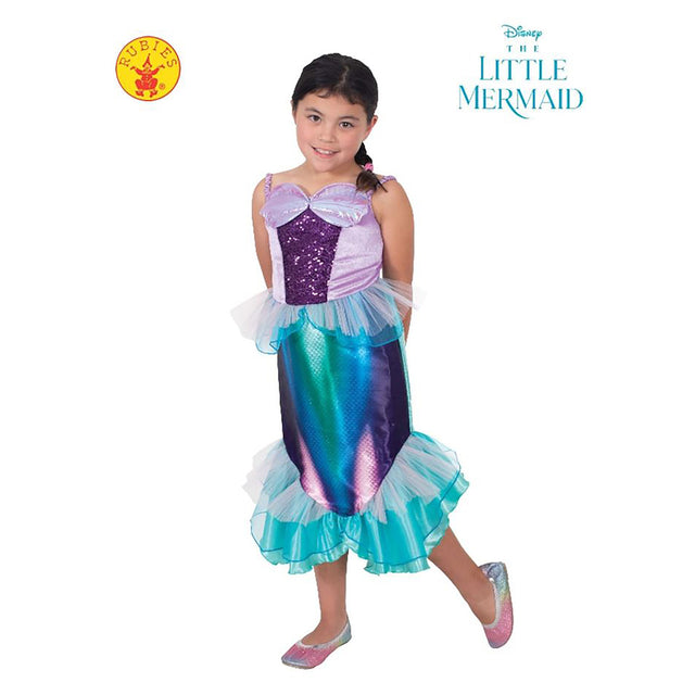 Rubies Ariel Tlm Live Action Deluxe Costume, Blue (3-5 years)