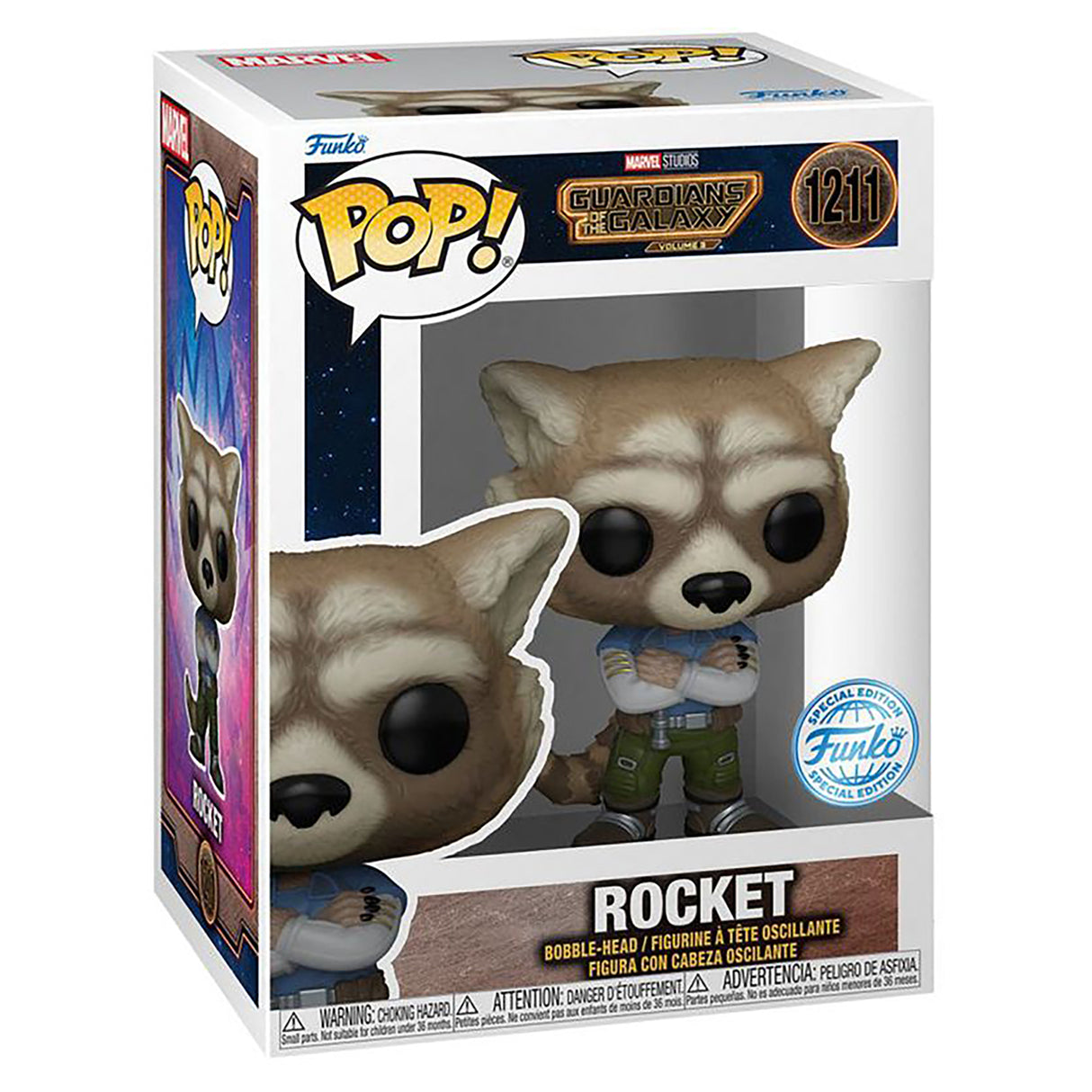 Funko Guardians of the Galaxy Vol. 3 - Rocket (Casual Outfit) Pop! Vinyl Figure