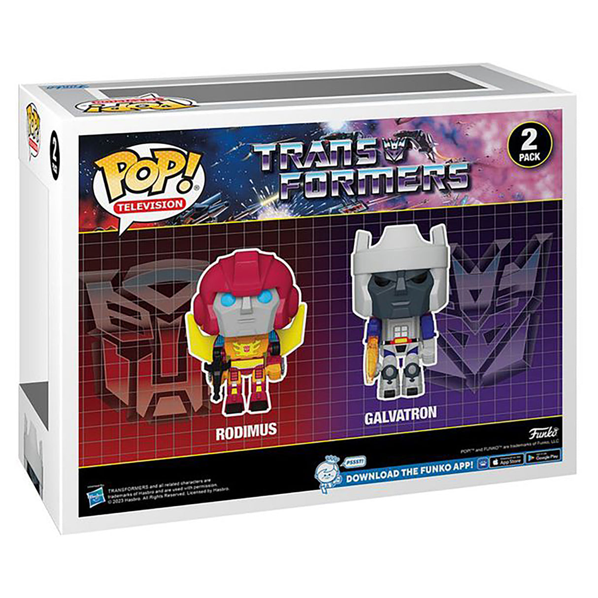 Funko Transformers Rodimus and Galvatron Sdcc 2023 Pop! Vinyl Figure (Pack of 2)