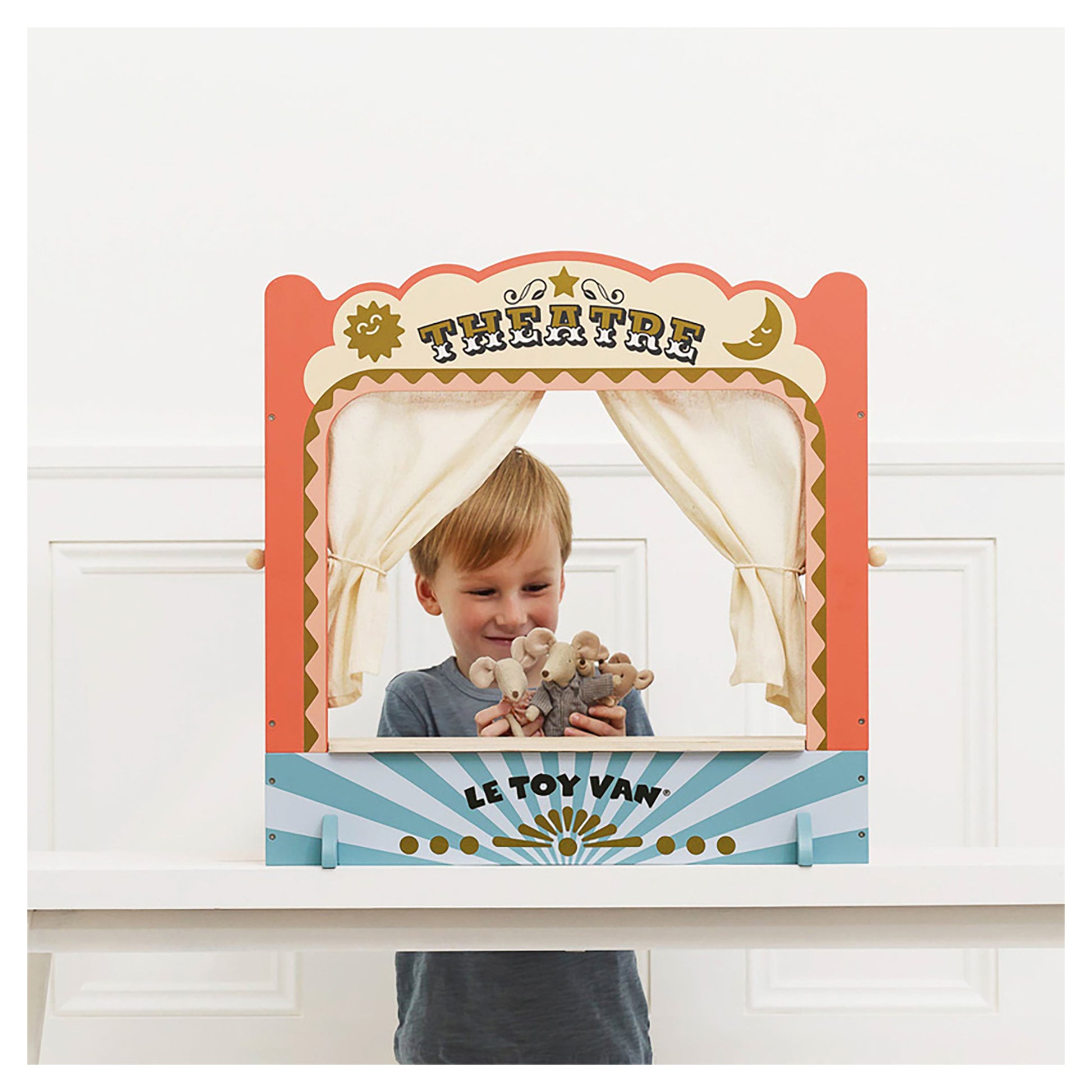 Le Toy Van Tabletop Puppet Wooden Theatre
