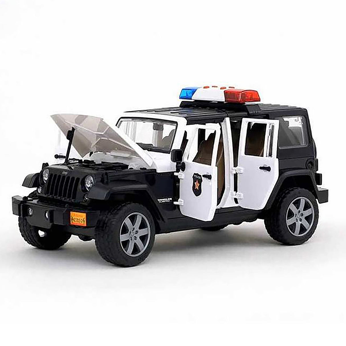 Bruder 1/16 Jeep Wrangler Rubicon Police Vehicle with Policeman