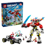 LEGO Dreamzzz Cooper's Tiger Mech & Zero's Hot Rod Car 71497