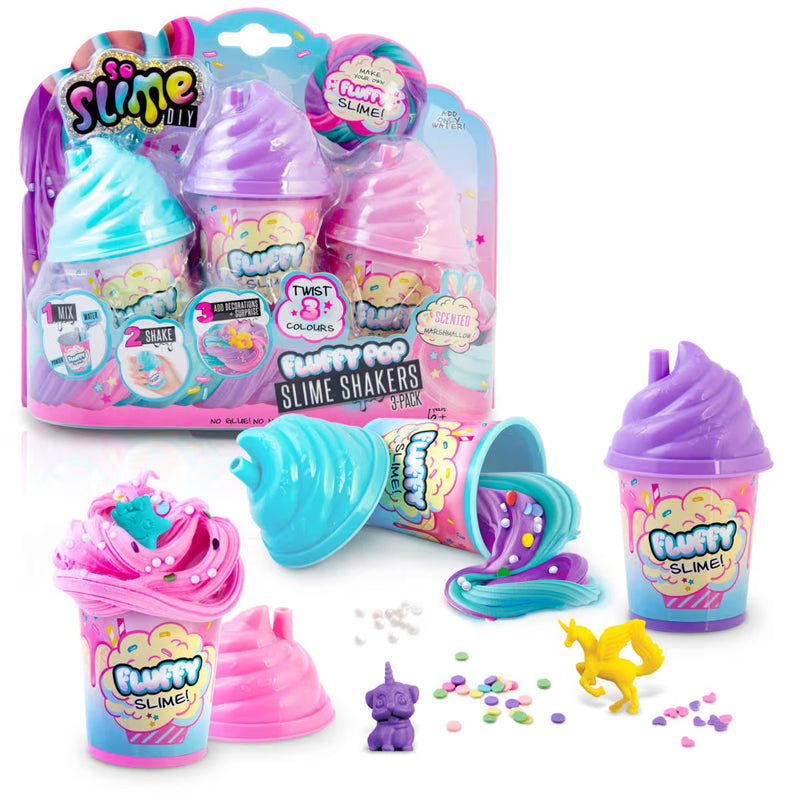 3 Pack So Slime Fluffy Pop Shakers