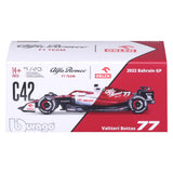 Bburago 1:43 2022 F-1 Alfa Romeo C42 #77 Bottas with Driver