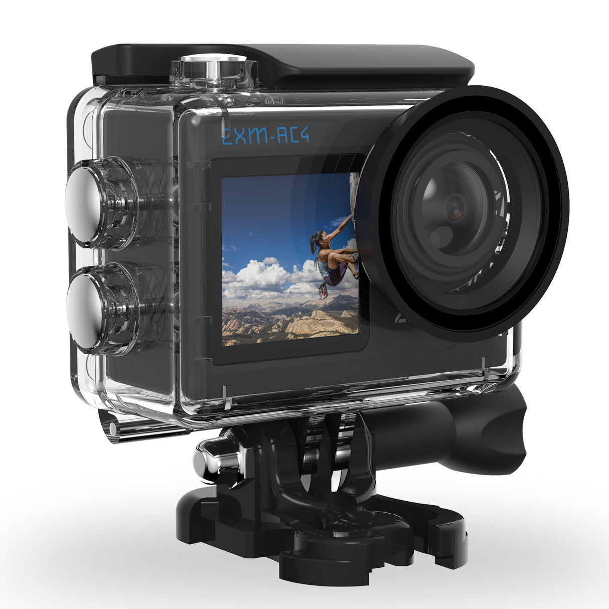 Zero-X 4K Uhd With 2.0' Touch Screen  , Front Screen  And  Wifi Action Cam