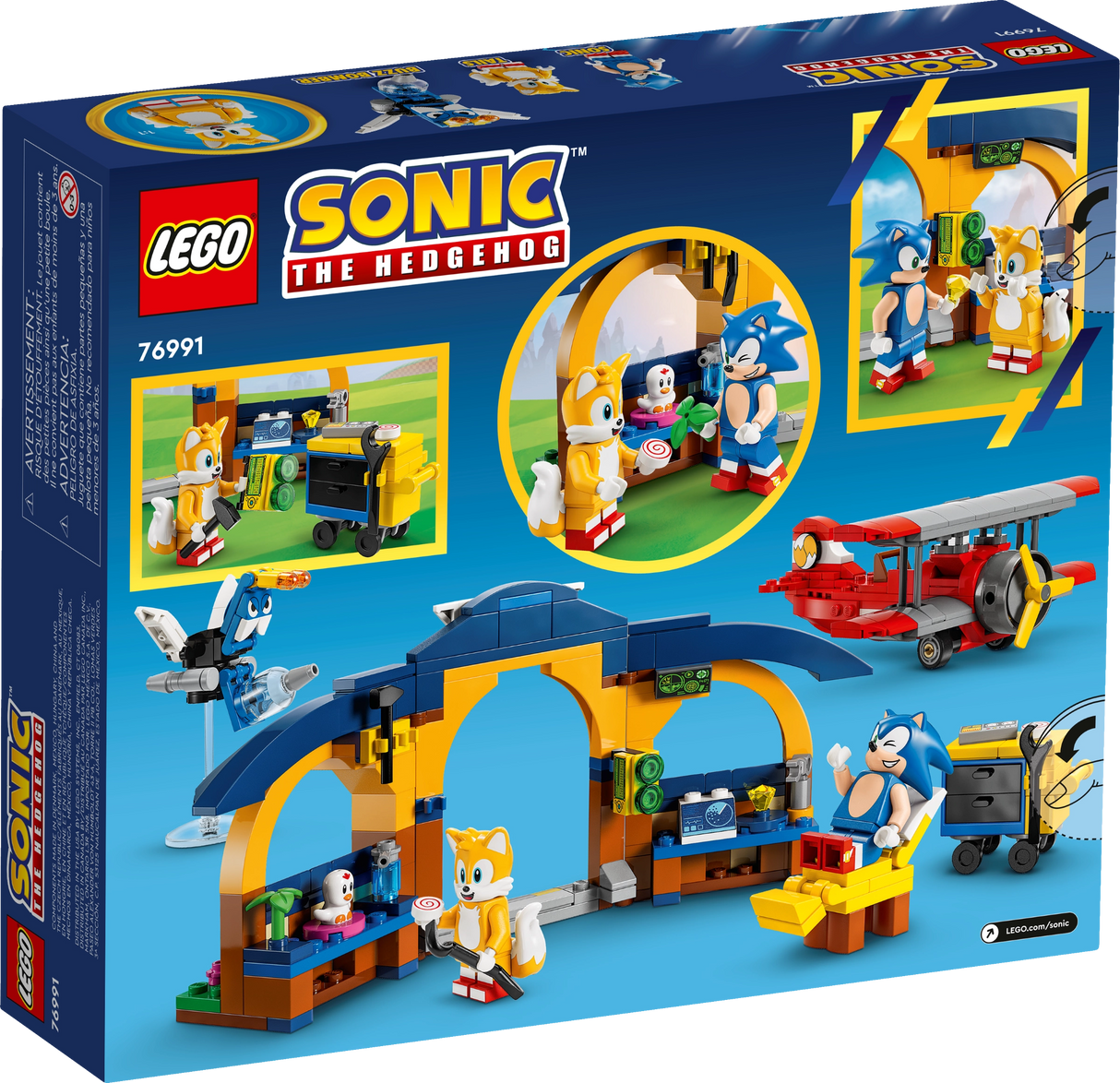 LEGO Sonic the Hedgehog Tails Workshop and Tornado Plane 76991 (376 pieces)