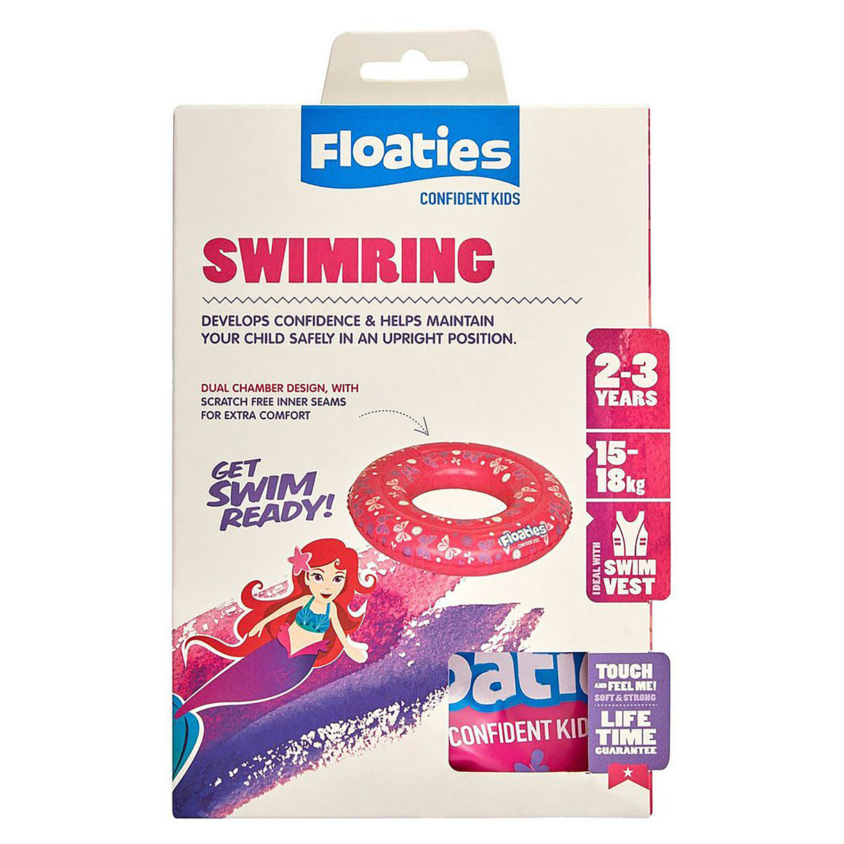 Floaties Swim Ring, Pink (Small)
