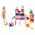 Barbie Doll and Pet Boutique Playset with 4 Pets and Accessories