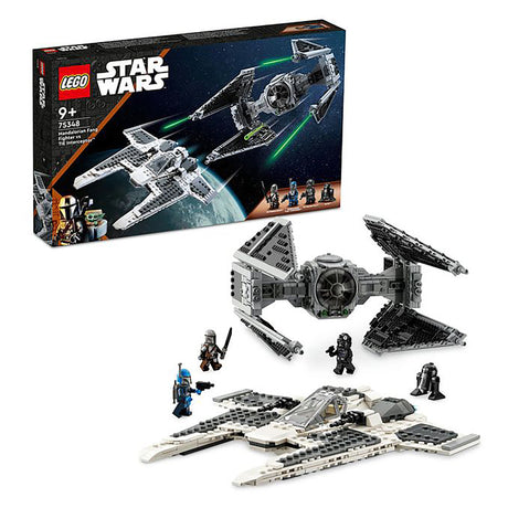 LEGO 75348 Star Wars Mandalorian Fang Fighter vs. TIE Interceptor (957 pieces)