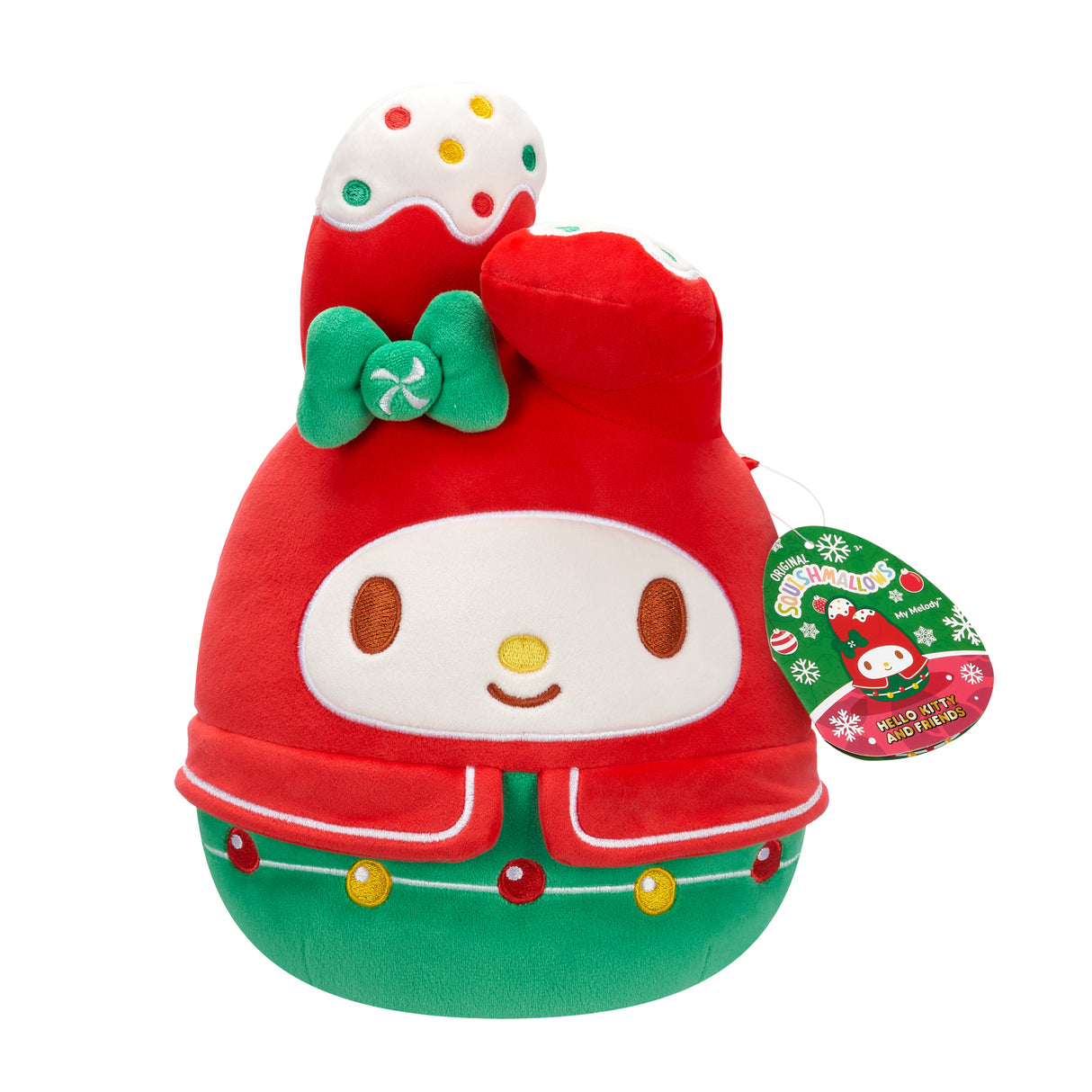 Squishmallows Hello Kitty Holiday My Melody 8"  Plush