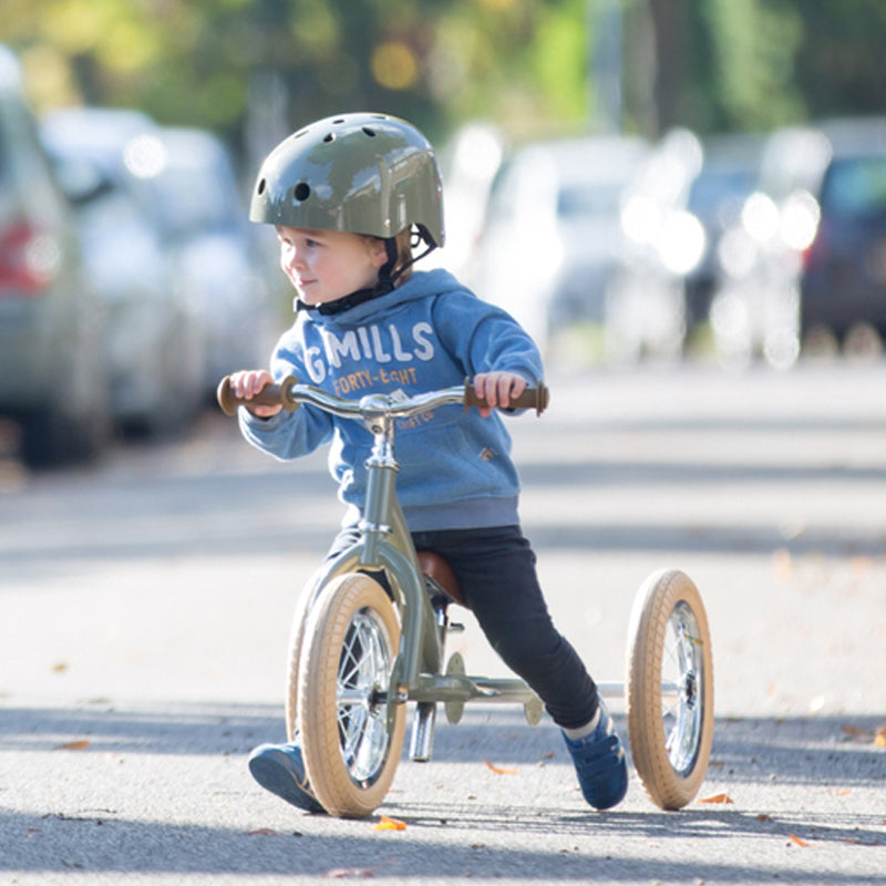 Trybike Vintage Green 2 in 1 Balance Bike