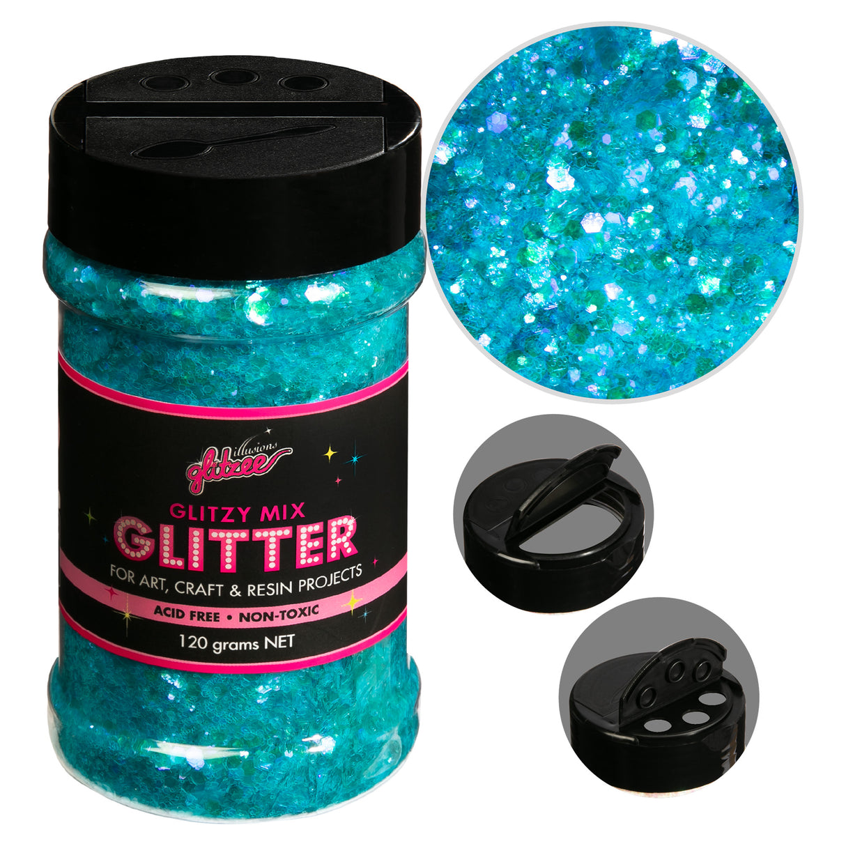 Illusions glitzy Mi X  Specialty glitter-Frosty Sky (113g)