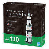 nanoblock Saturn V Rocket Building Kit (370 pieces)