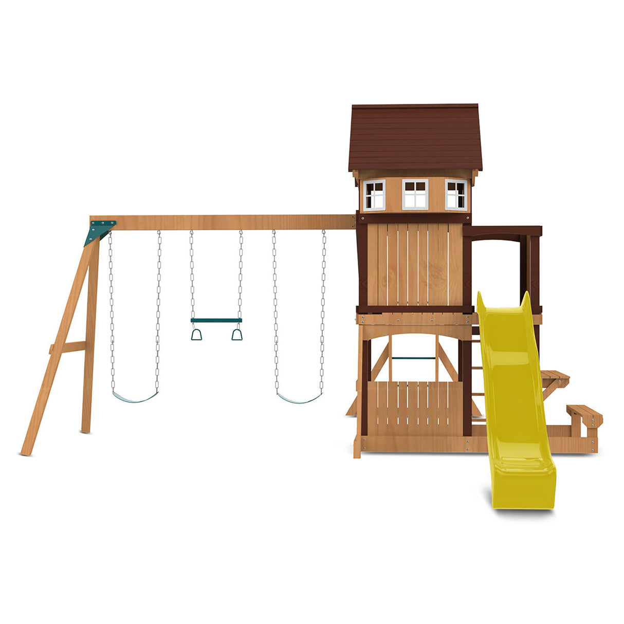 Lifespan Kids Meer Brook Play Centre Set with 2.2m Yellow Slide