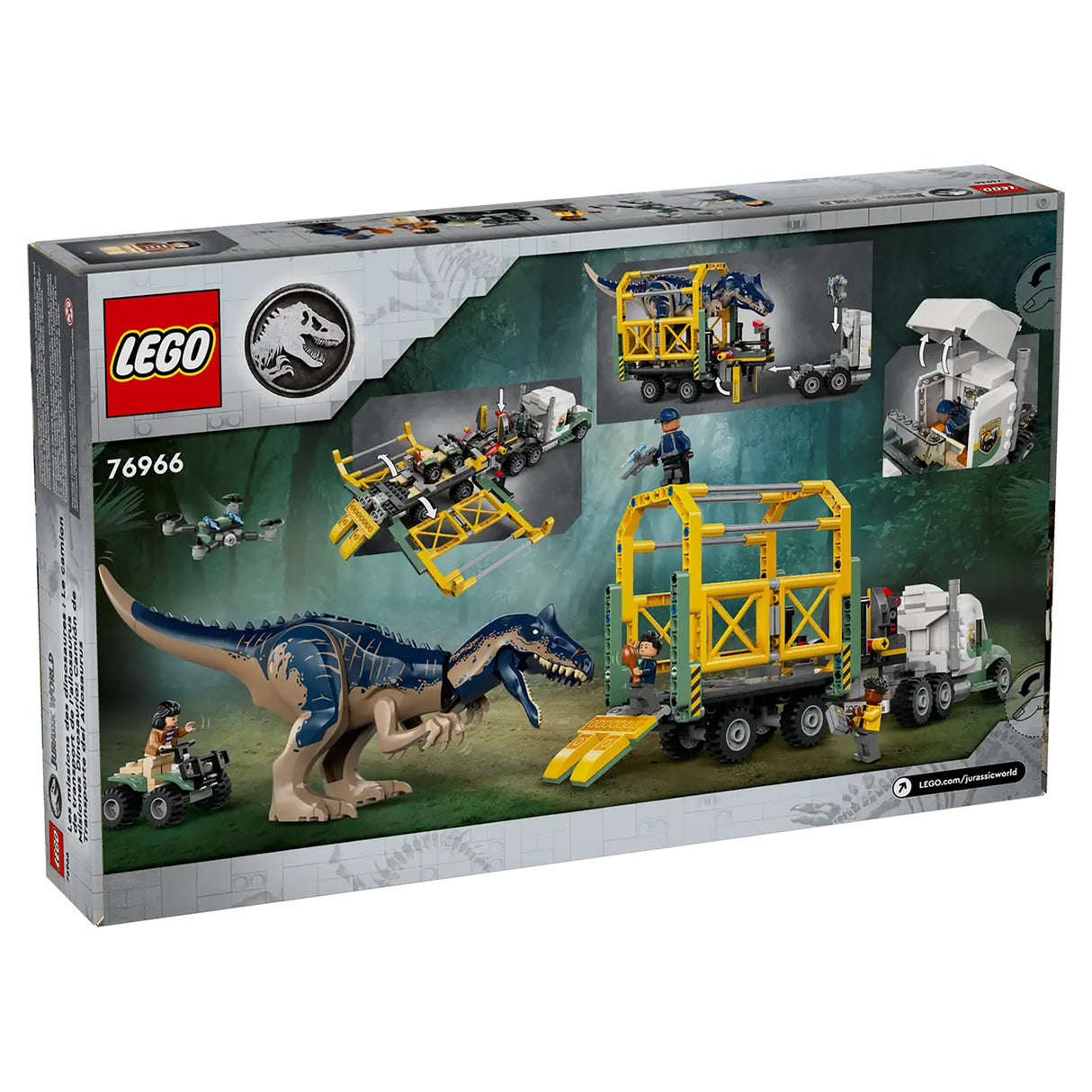 LEGO Jurassic World Dinosaur Missions Allosaurus Transport Truck 76966