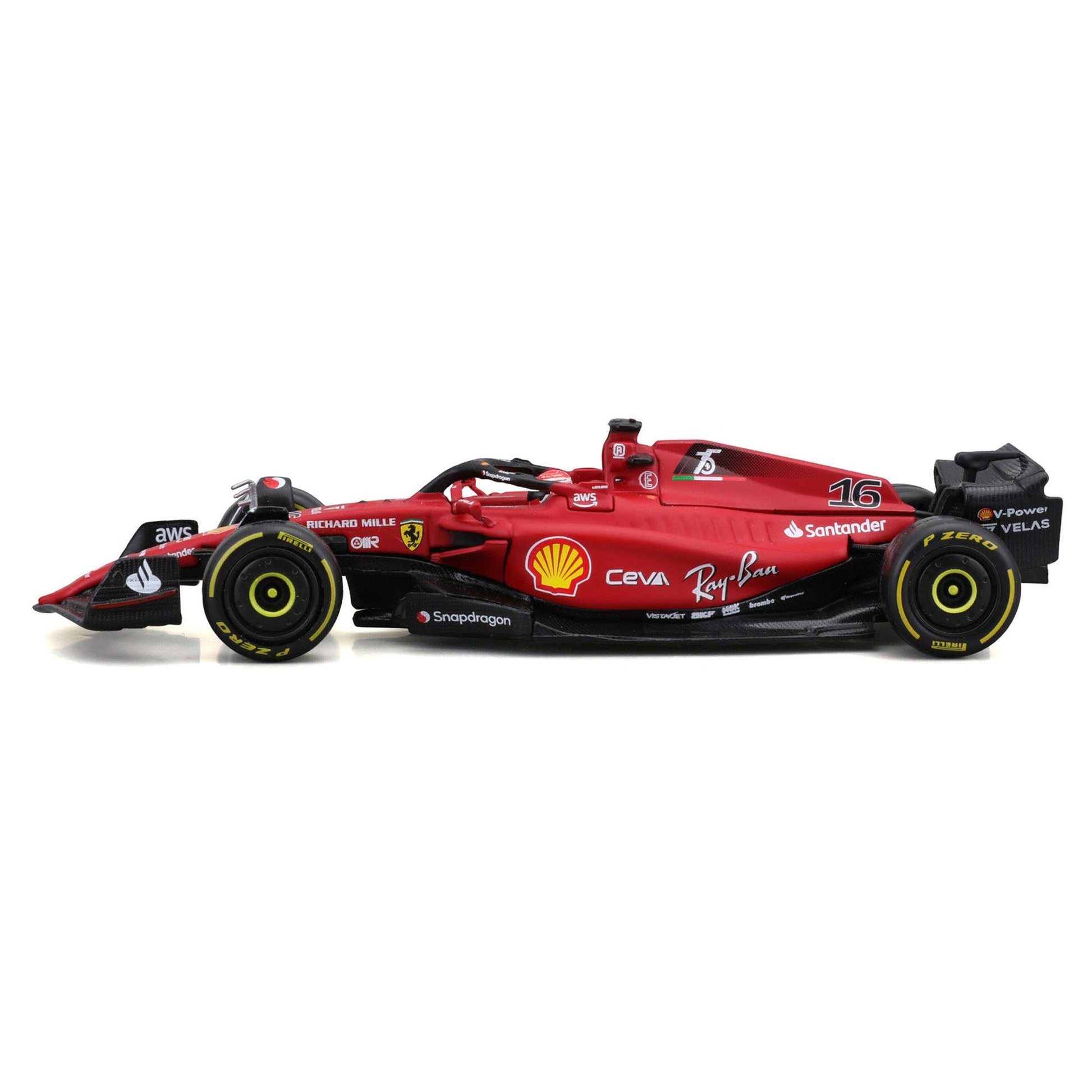 Bburago 1:43 Ferrari Racing 2022 F1 - 75 - Leclerc #16 with Driver