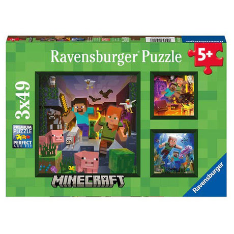 Ravensburger Minecraft Biomes 3x49 pieces