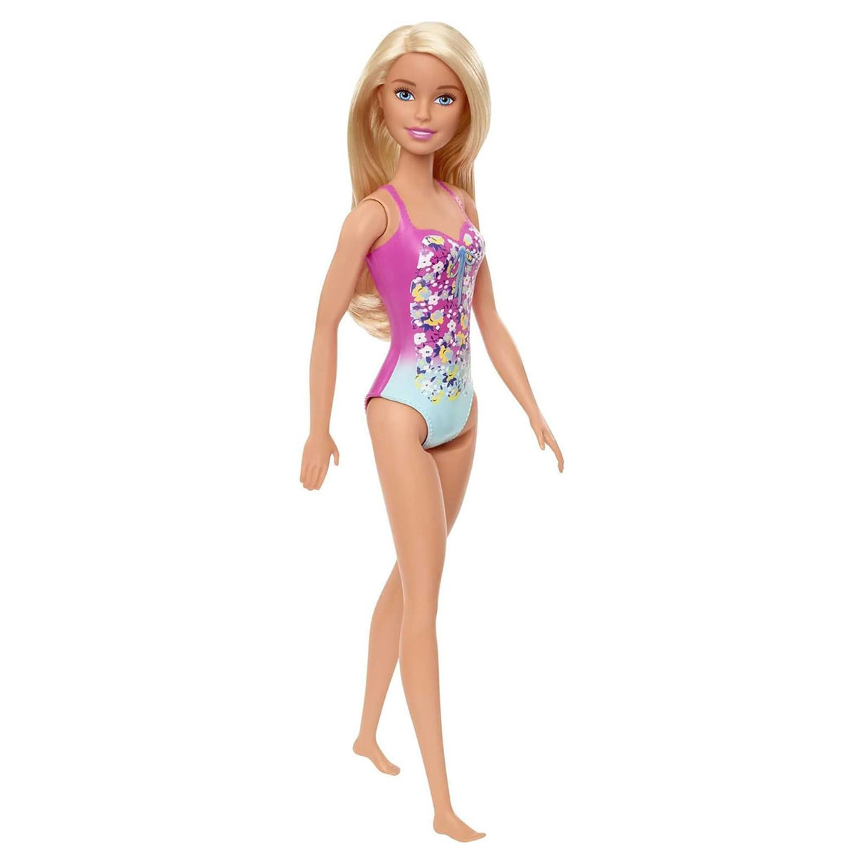 Barbie Swimsuit Doll - Pink & Blue Swimsuit
