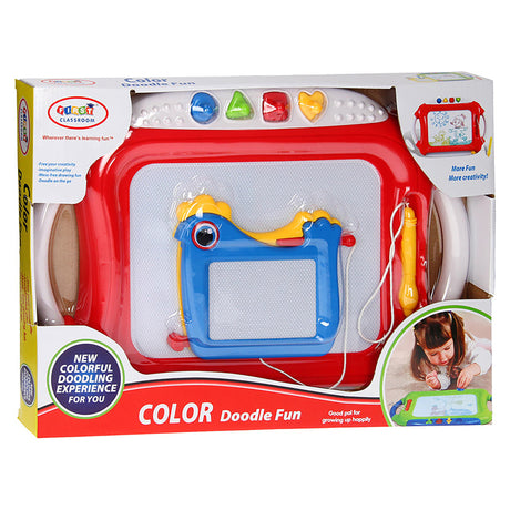 First Classroom Magnetic Color Doodle Fun Drawing Board Red