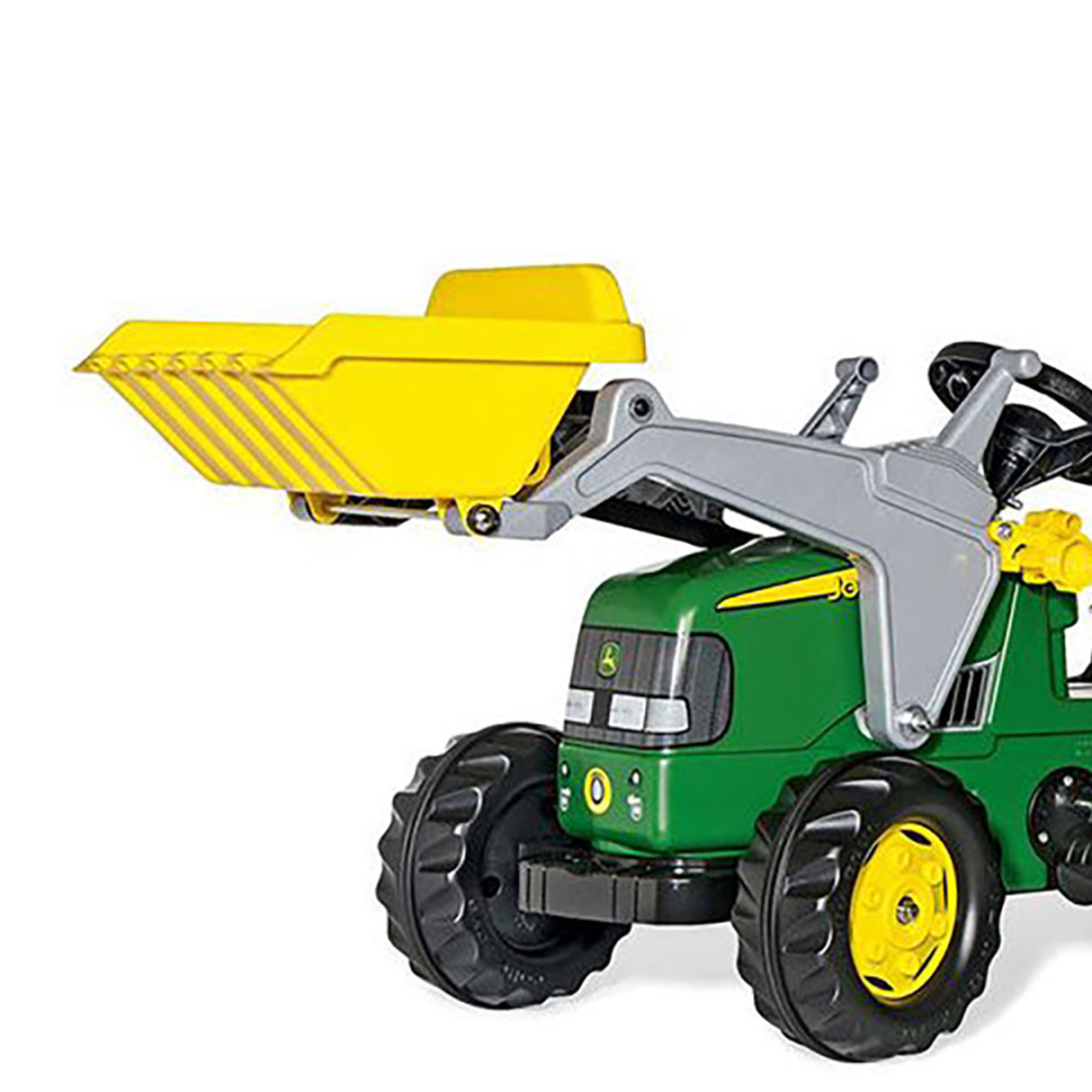 John Deere Rolly Kid Ride-On Tractor with Trailer and Front Loader