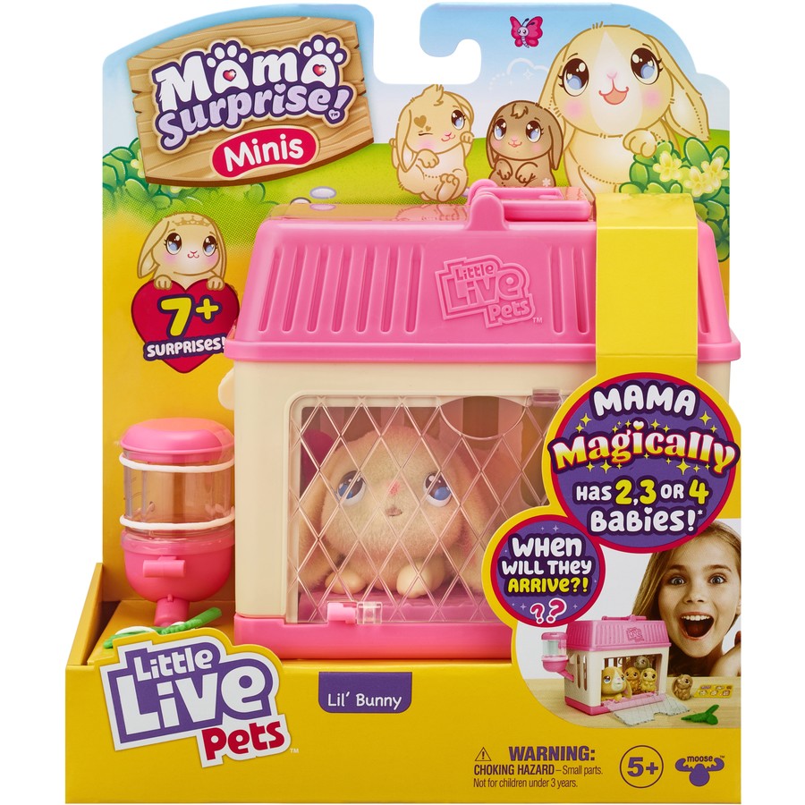 Little Live Pets Mama Surprise Minis Playset Lil Bunny