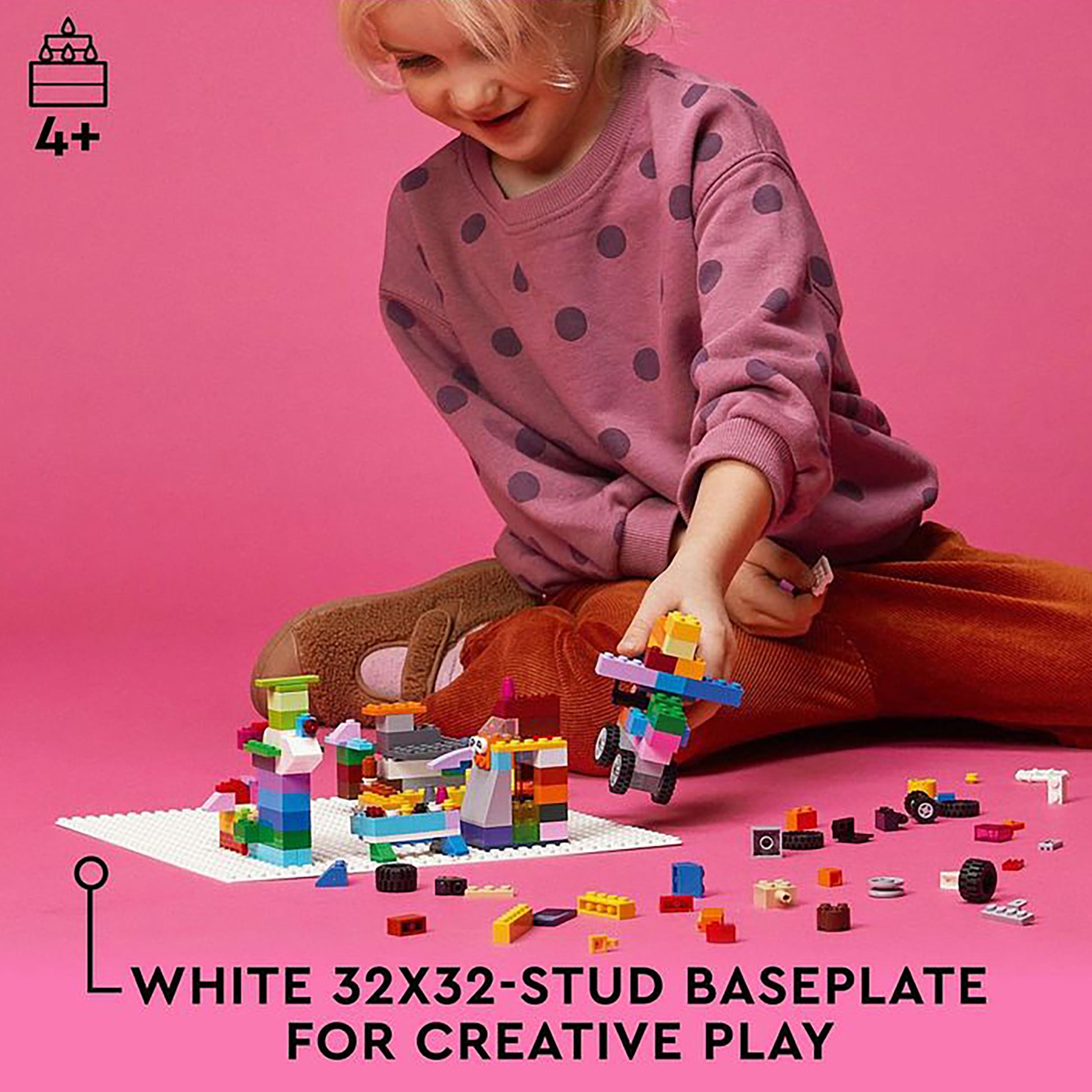 LEGO Classic White Baseplate 11026, White