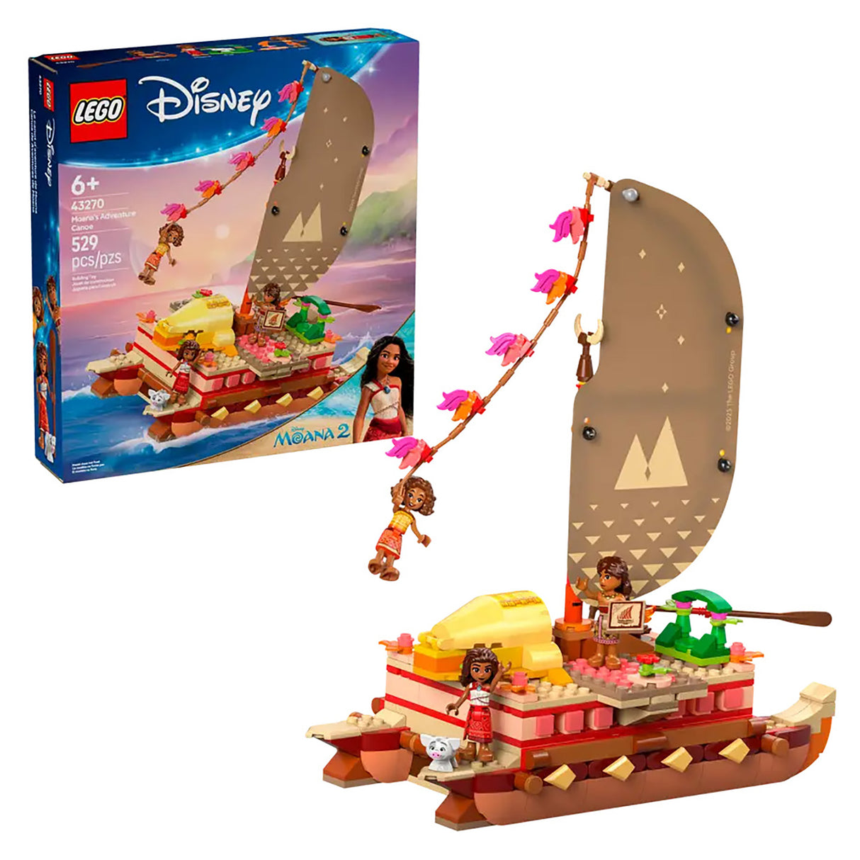 LEGO Disney Princess Moana's Adventure Canoe 43270