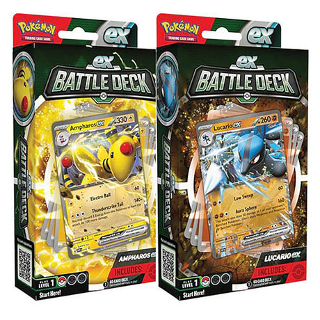 Pokemon TCG Ex Battle Deck Ampharos or Lucario Assorted Single Pack
