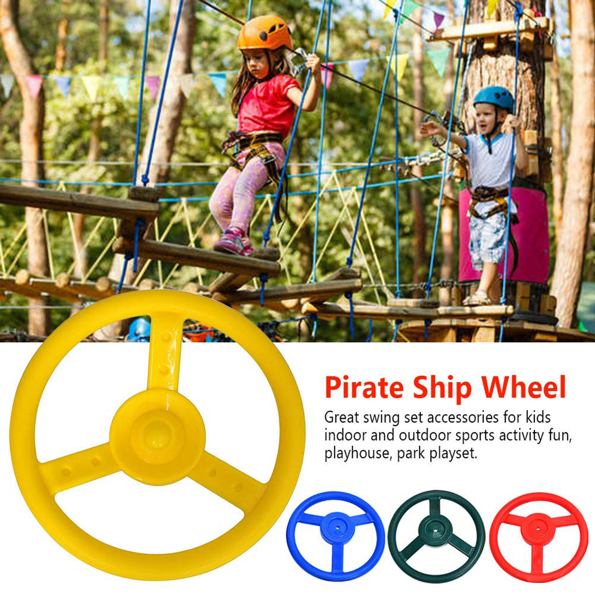 Lifespan Kids Steering Wheel Yellow Play Centre Accessory