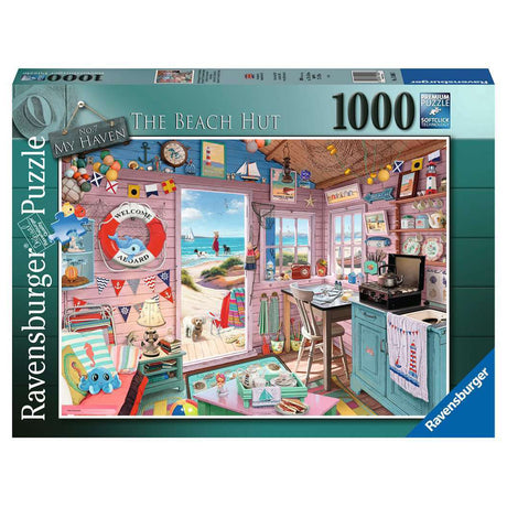 Ravensburger My Haven No:7 The Beach Hut 1000pc Jigsaw Puzzle