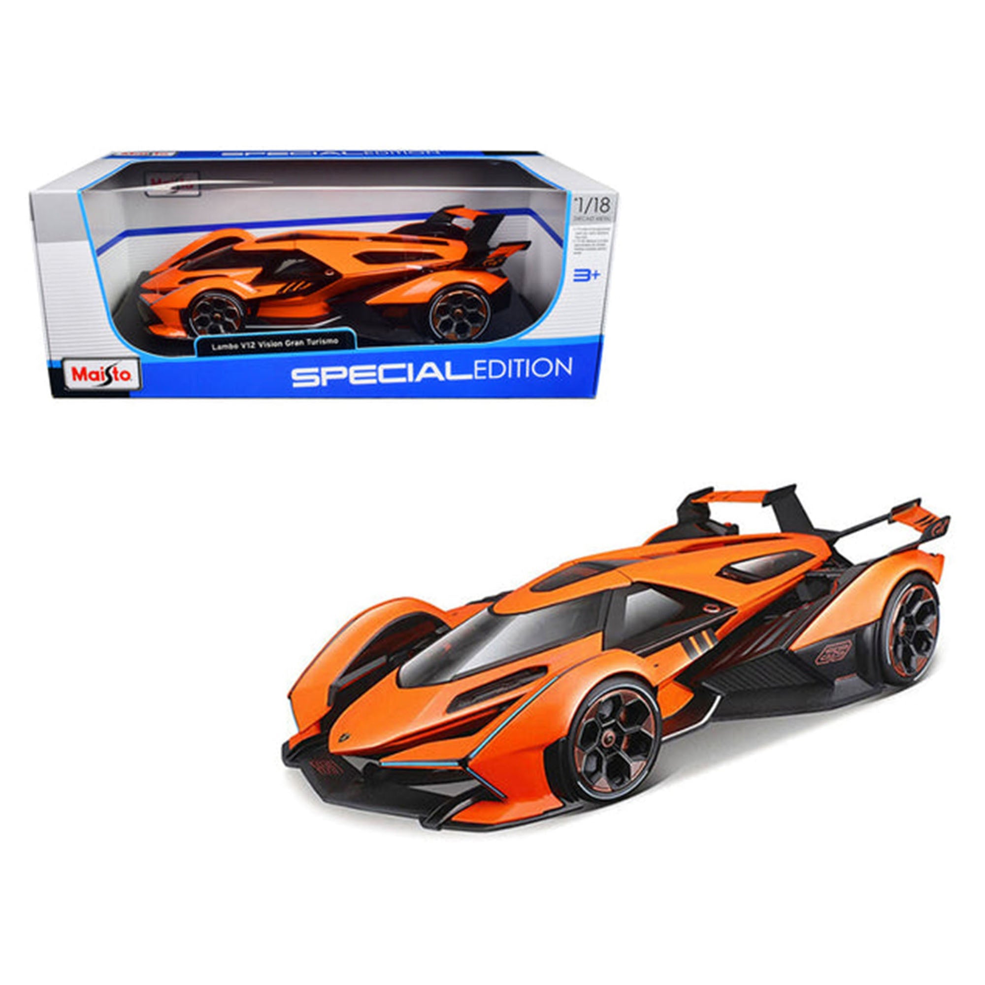 Maisto 1:18 Lamborghini V-12 Vision Gran Turismo - Orange – Toys