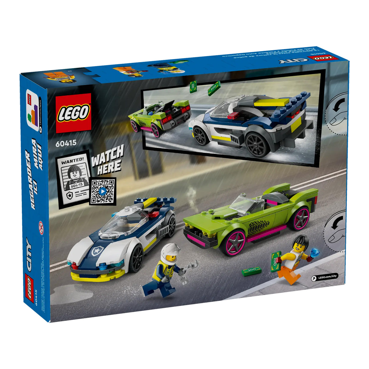 LEGO City Police Car and Muscle Car Chase 60415, (213-pieces)