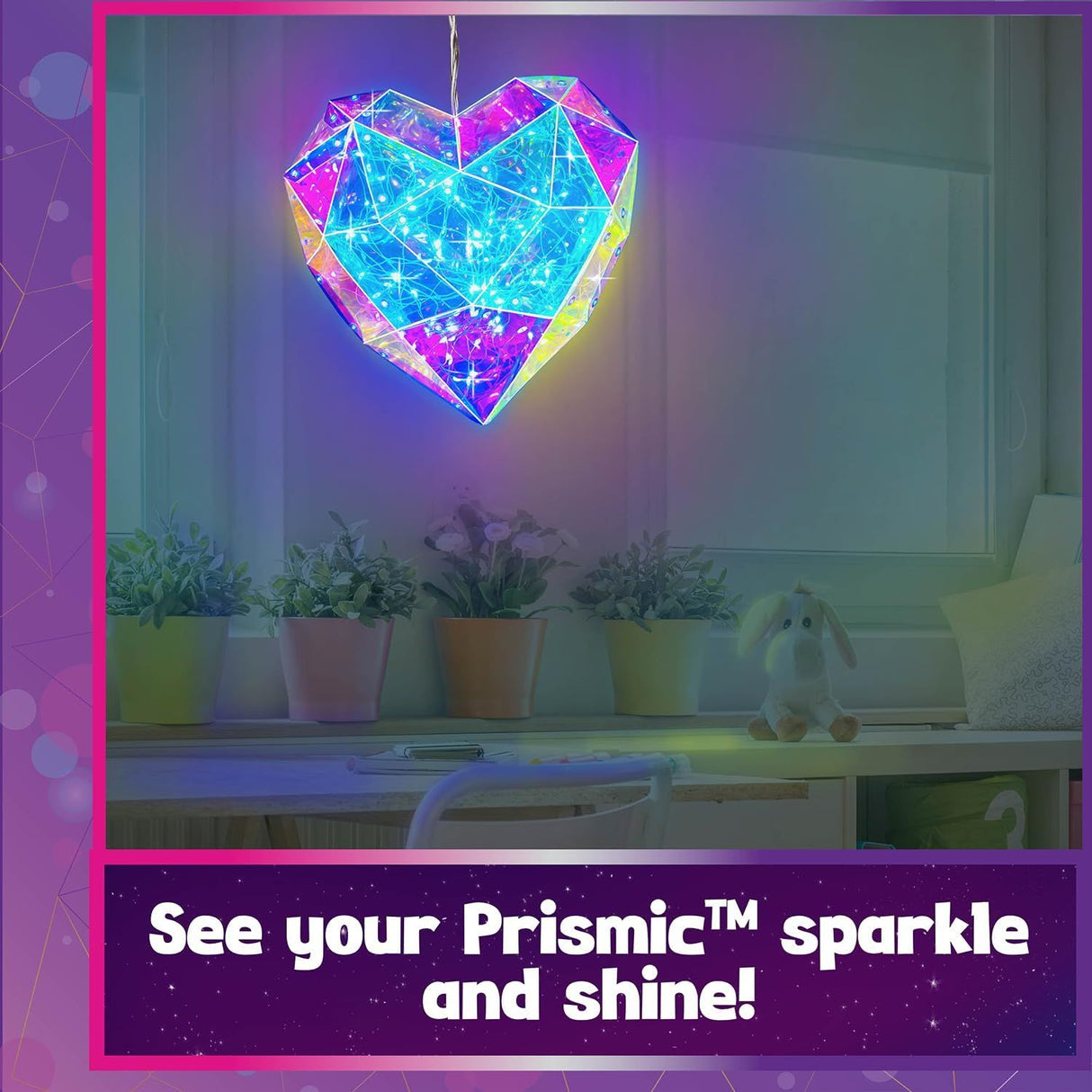 Build Your Own Prismic Hanging Heart Lantern