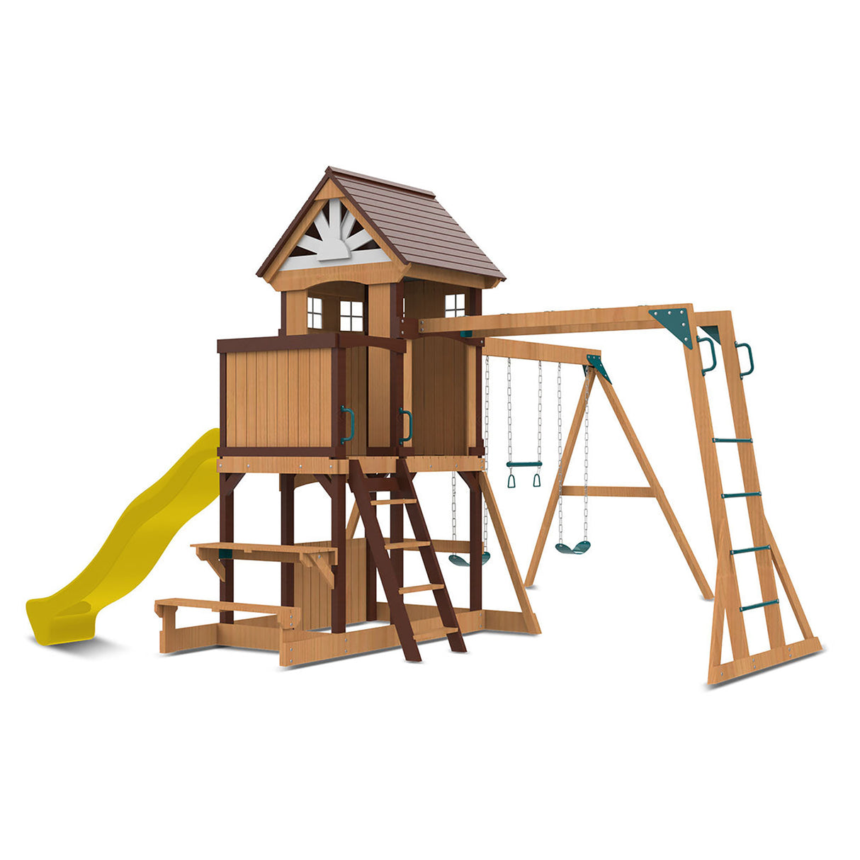 Lifespan Kids Meer Brook Play Centre Set with 2.2m Yellow Slide