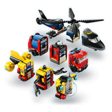 LEGO City Helicopter, Fire Truck & Submarine Remix Set 60462