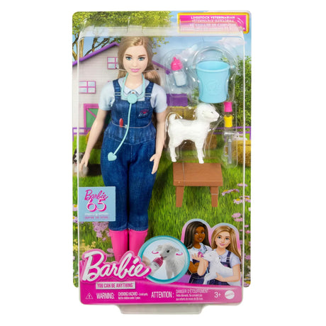 Barbie 65th Anniversary Careers Dolls Livestock Veterinarian