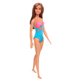 Barbie Swimsuit Doll - Pink, Blue & Orange Swimsuit