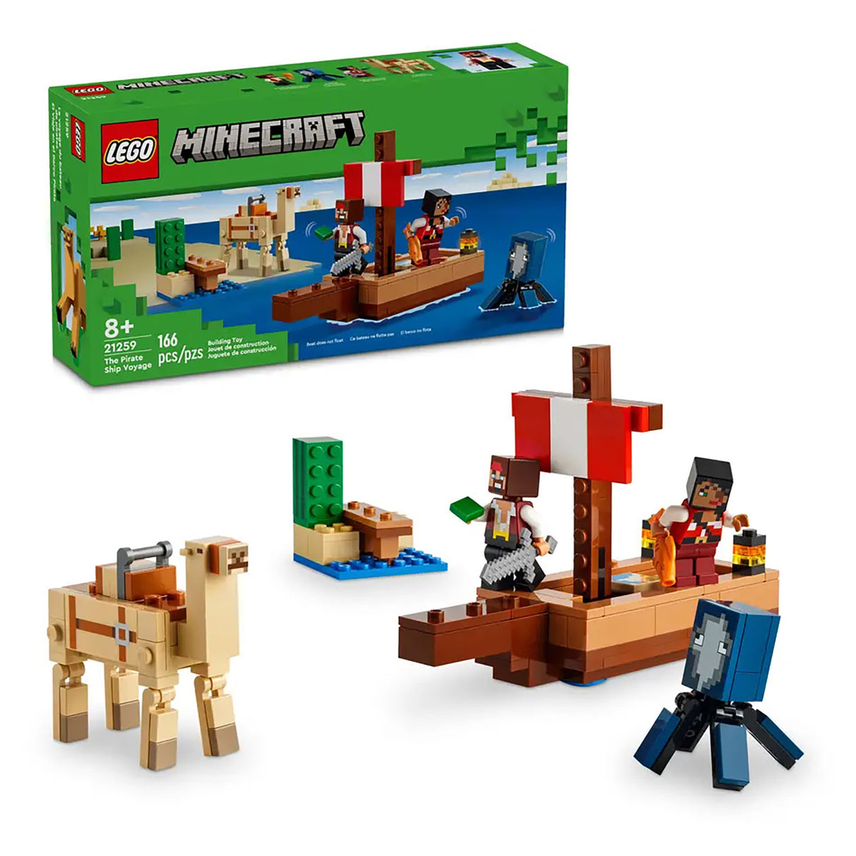 LEGO Minecraft The Pirate Ship Voyage 21259